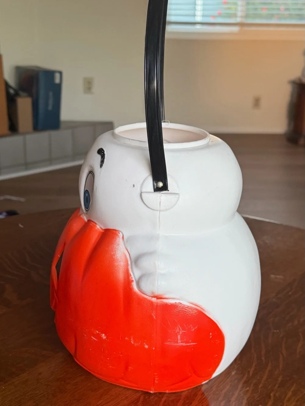 VTG 1995 Empire Casper Ghost Pumpkin Blow Mold Halloween Candy Bucket Pail